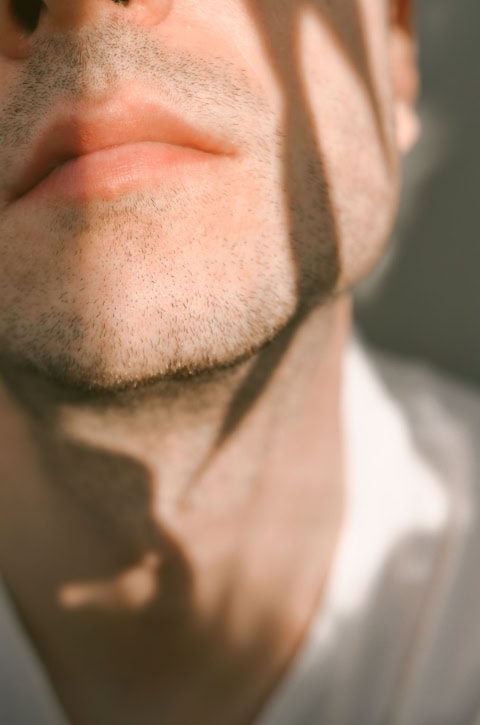 close up portrait young man