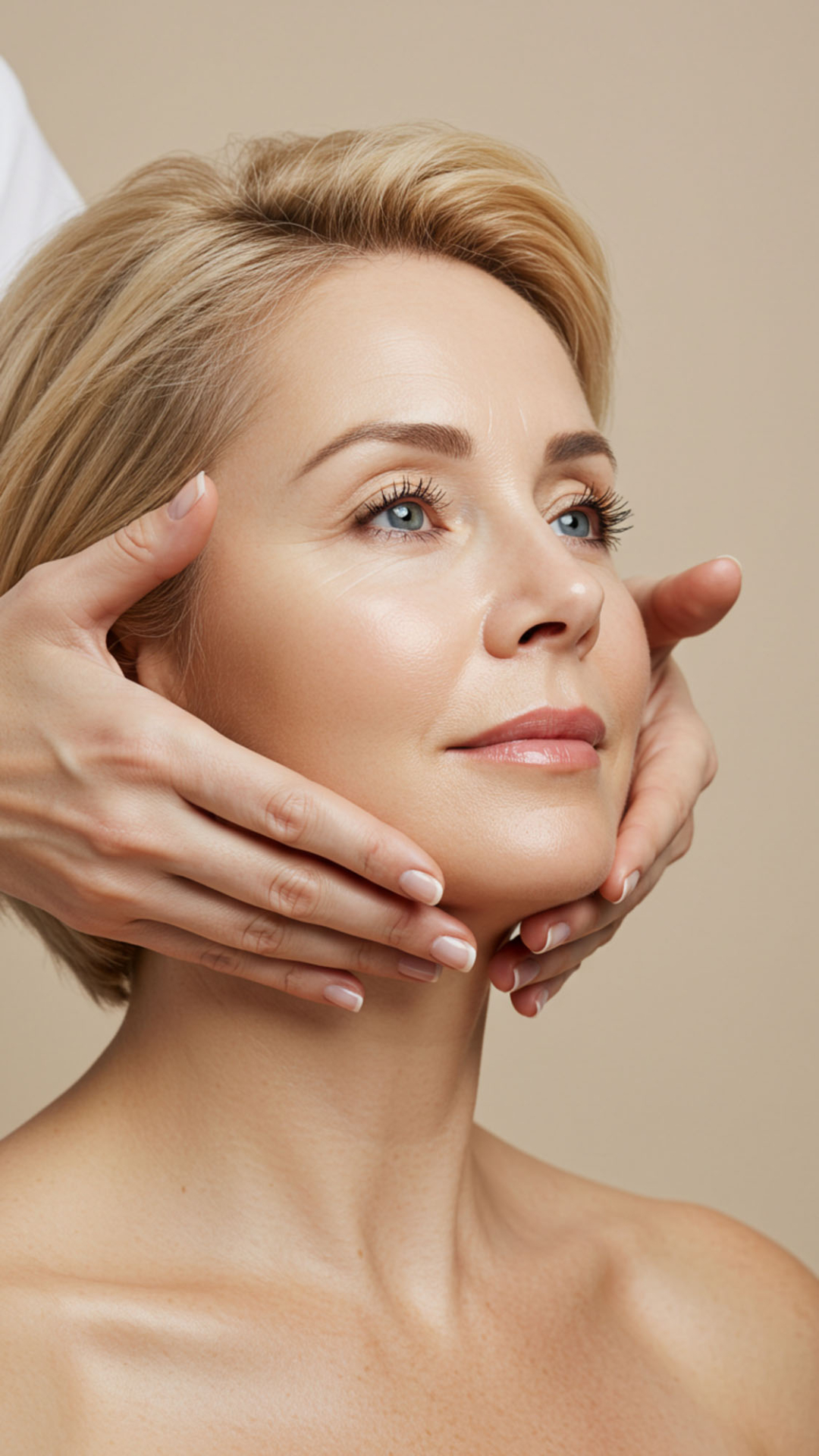 skin care luxury spa facial treatment with natural ingredients