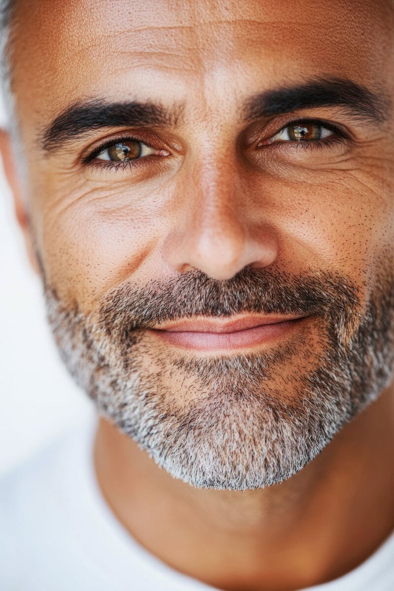 man with beard close up