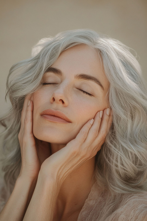 photo attractive middleaged woma