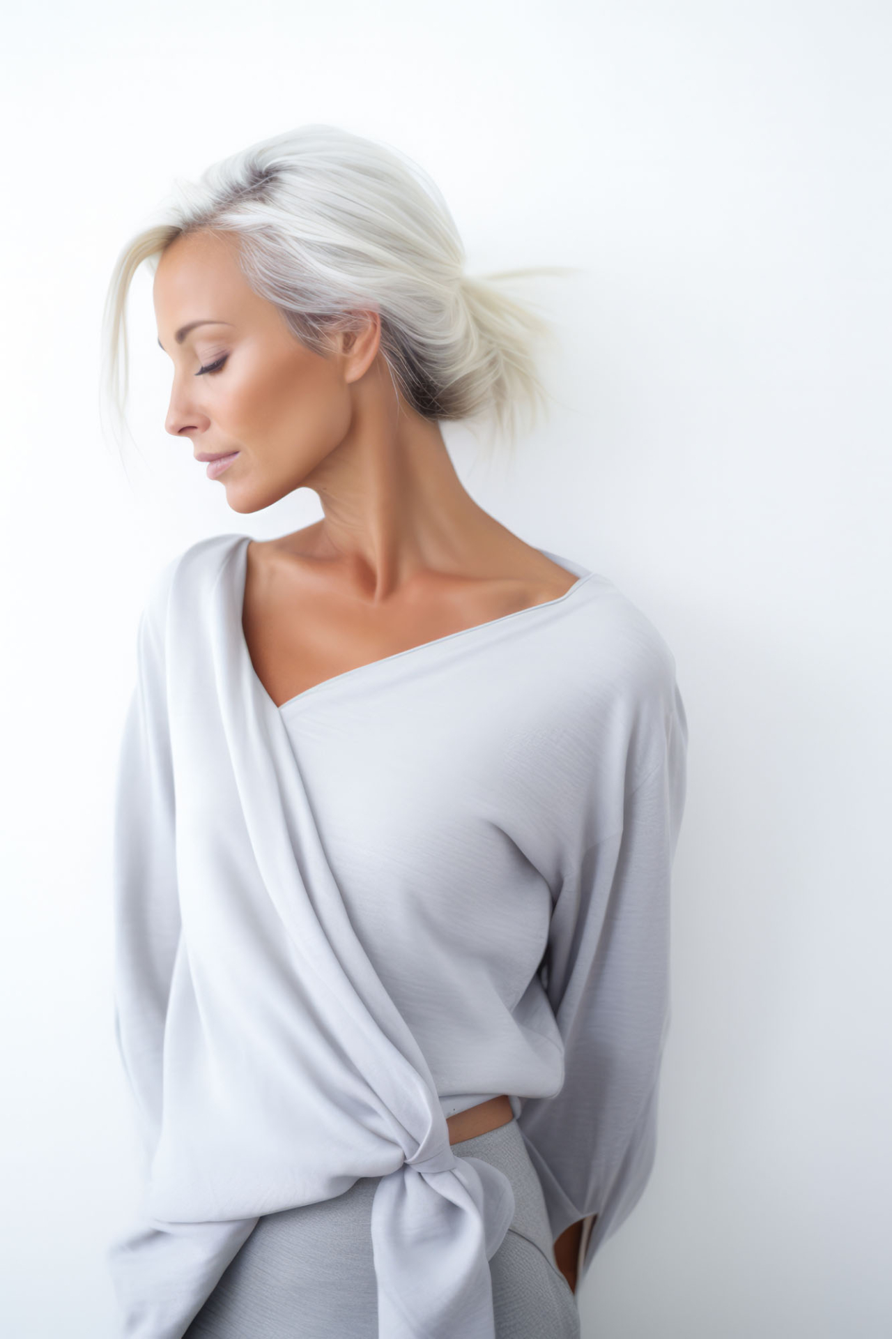 sophisticated middle aged woman portrait